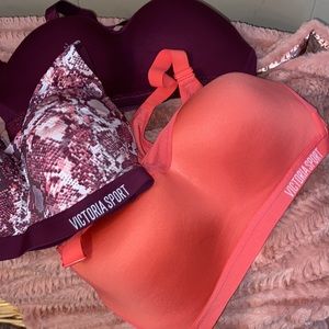 Set of three Victoria’s Secret sports bras 34DD